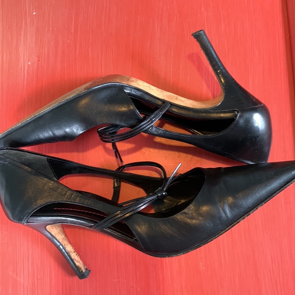Kate Spade pointy toe black heels size 6 - Picture 8 of 10